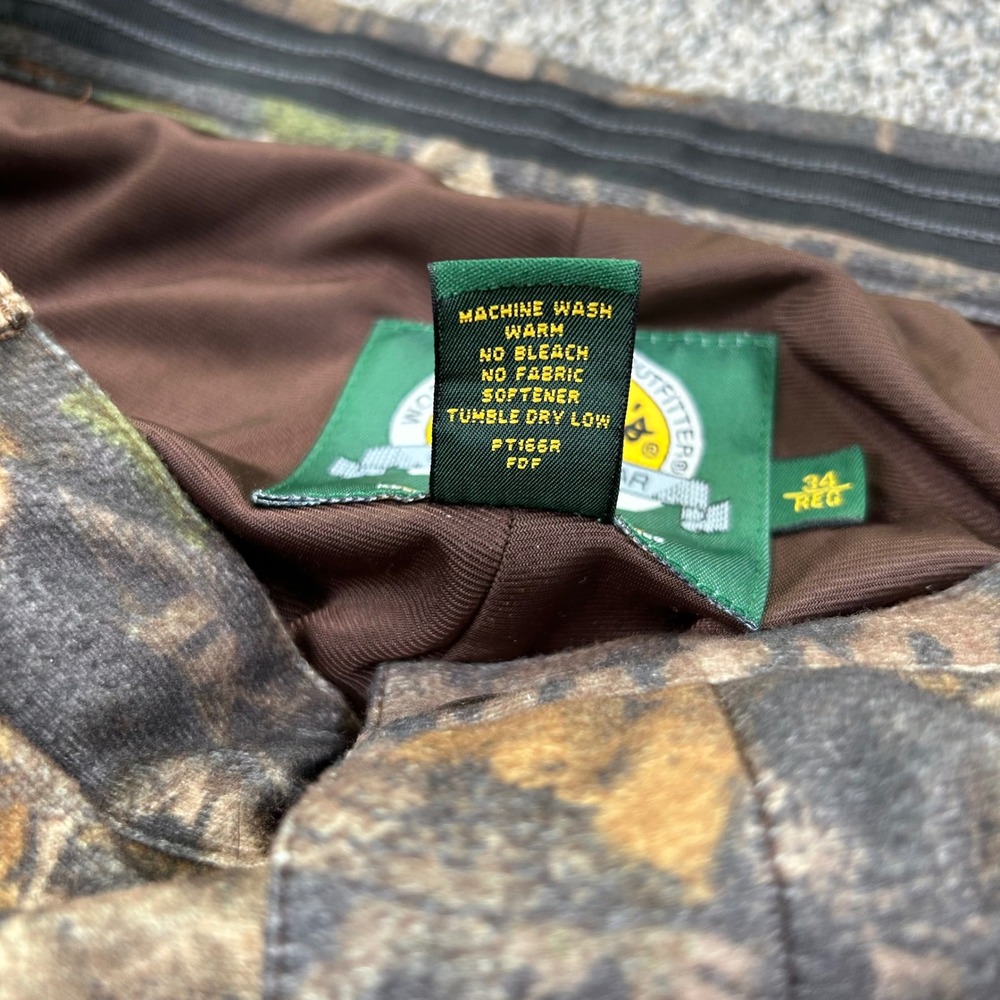 Cabelas Dry-Plus Camo Cargo Hunting Pants Mens 34 Reg Real Tree Timber Outdoors‎ - Picture 6 of 11